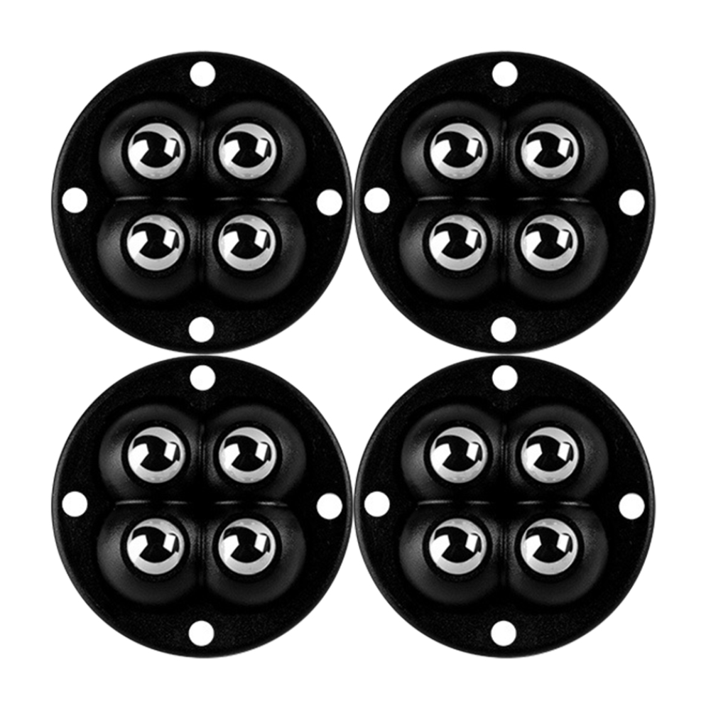 Ruedas para muebles de acero inoxidable, ruedas universales autoadhesivas, rodamiento de carga giratorio de 360 grados para acceso a muebles del hogar, 4/20 piezas: 1,5 pulgadas / Morado