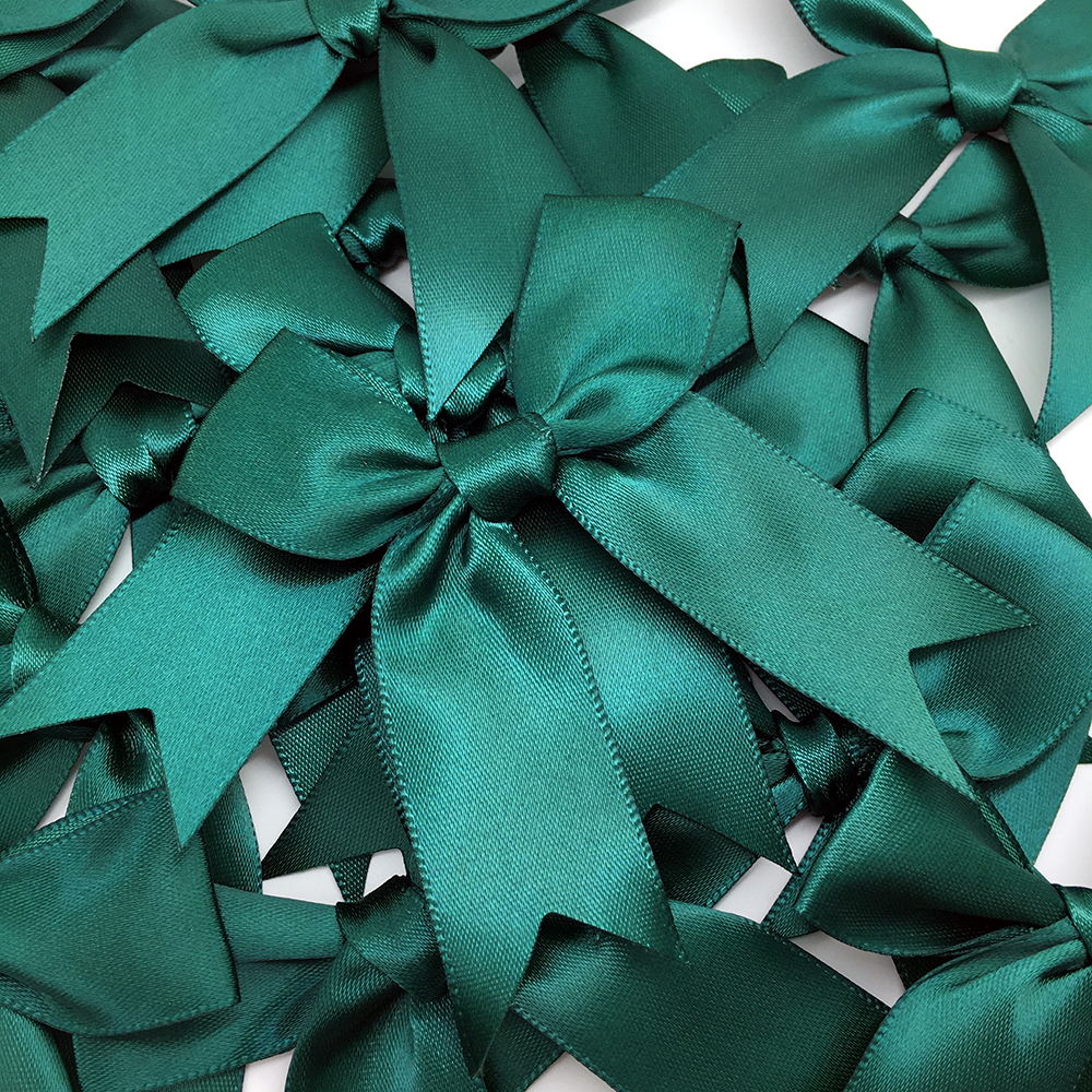 50 Uds. De lazos de cinta satinada de 85x85mm, decoración para manualidades, , sombreros de flores, ropa DIY, bolsas para tarjetas de invicación de boda, decoración de