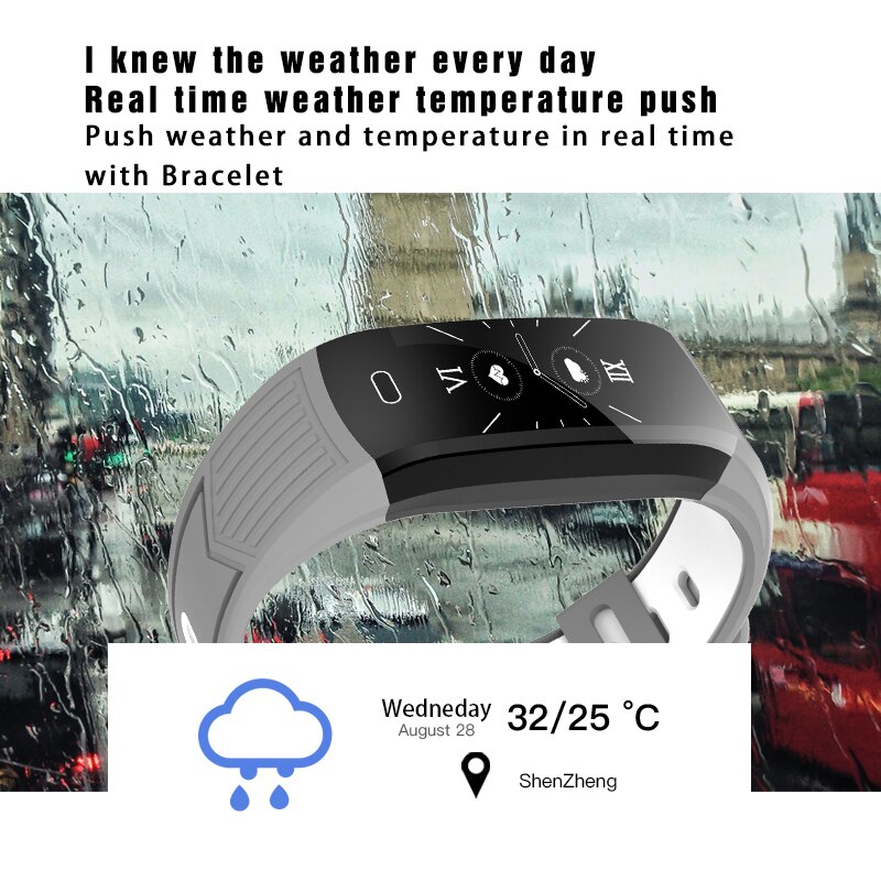 LIGE Smart Bracelet Heart Rate Blood Pressure Health Waterproof Smart Watch Bluetooth Watch Wristband Fitness Tracker