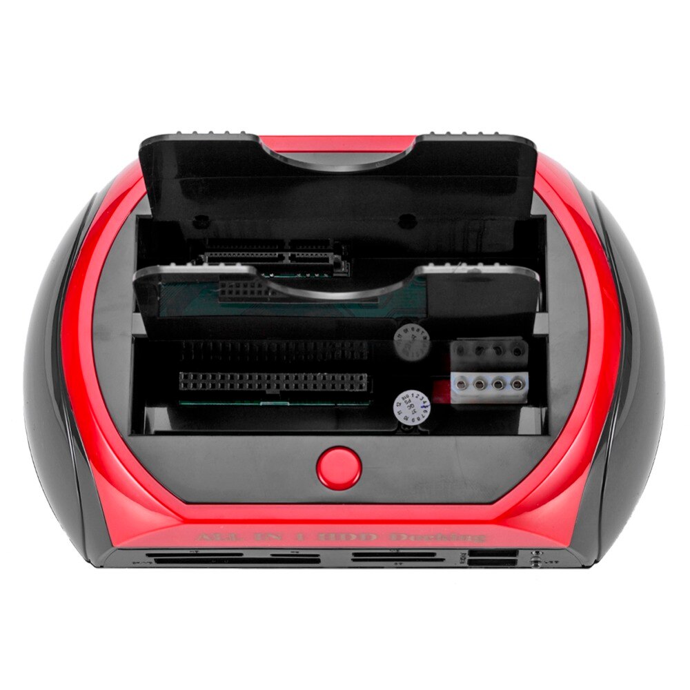 Dubbele Dock Hdd Docking Station 2.5Inch 3.5Inch Sata Ide Hub Base Hdd Enclosure Box Caddy Met Netsnoer usb Kabel