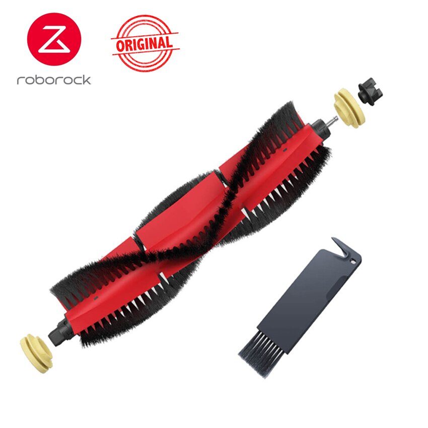 Original roborock tilbehør  s5 max filter aftagelig hovedbørste sidebørster moppe klud  s6 maxv  s4 s50 s60 støvsuger dele: Hovedbørsten