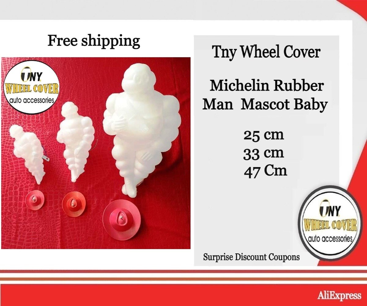 Michelin pneu homem-mascote baby-assy com suporte de luz 25 cm 33 cm 47 cm frete grátis