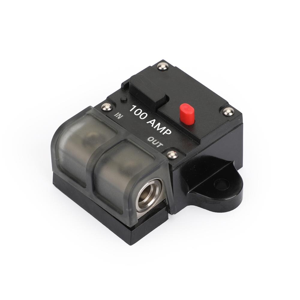 Areyourshop Automatic Circuit Breaker 100A 200A 250A 300A Manual Reset Inline Terminal Block Marine Car