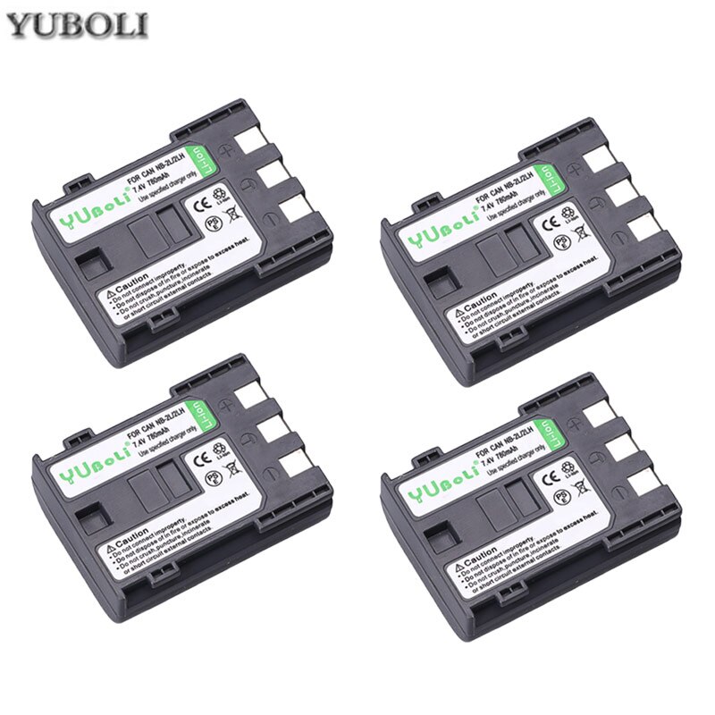 5x NB-2L baterías NB-2LH NB-2L NB2L NB 2L E160814 batería para CANON cámara 350D 400D G7 G9 S30 S40 z1 + LCD cargador: 4battery