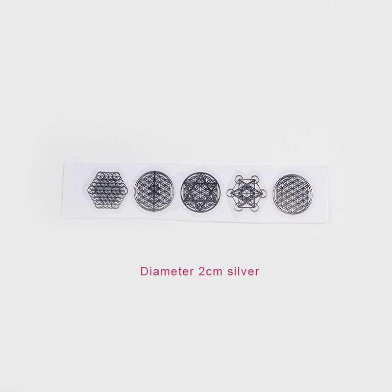 DIY orgonit Energy Tower dekoracyjna naklejka Chakra kwiat drzewo życia żywica epoksydowa sztuka z żywicy rzemiosło miedź Organ piramida Orgone biżuteria: 5 silver