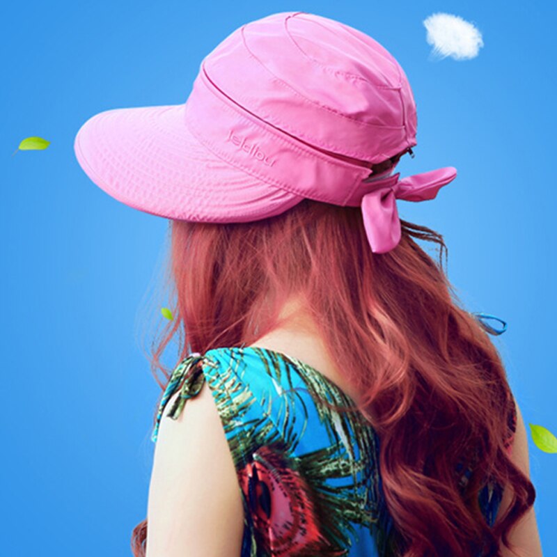 Visière Casquette Anti-UV En Paille Femme – Protection Solaire Été, Style Chapeau De Plage Ajustable, Idéal Vacances