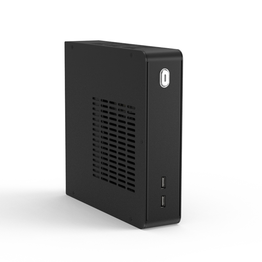 Mini ITX Case Thin Client Pc Aluminum Chassis 2*USB2.0 E.mini