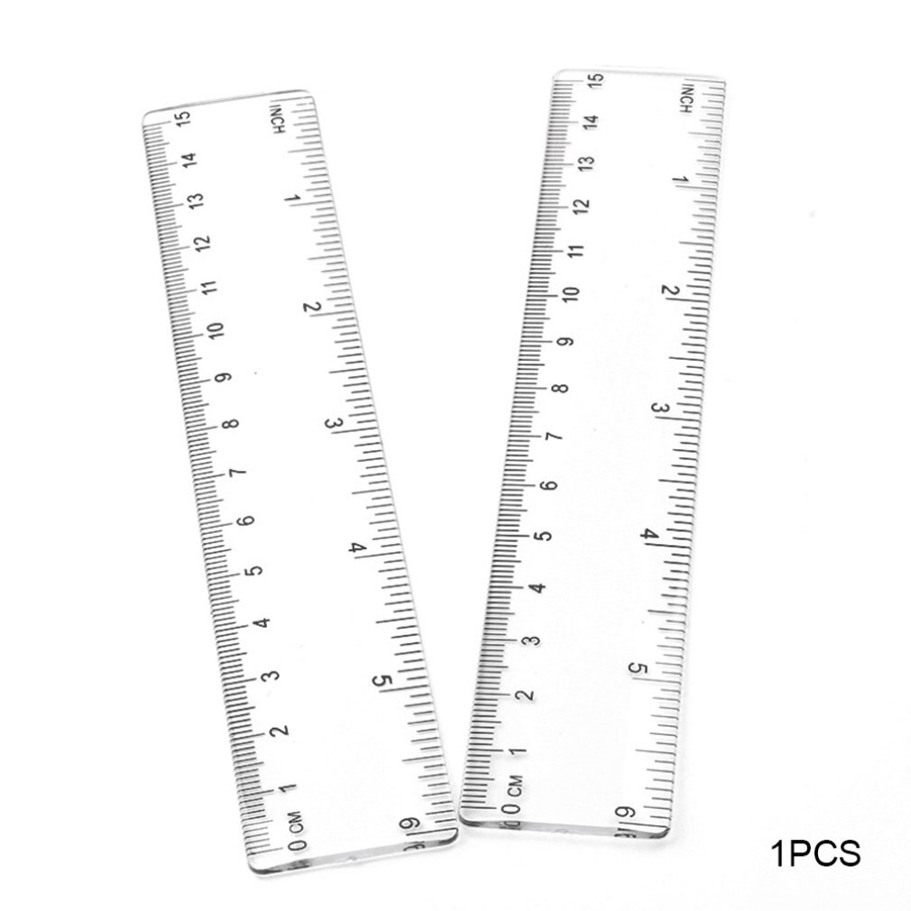 15Cm/20Cm/30Cm Plastic Ruler Advertising Ruler Transparent Student Ruler Student Ruler Measurement Too