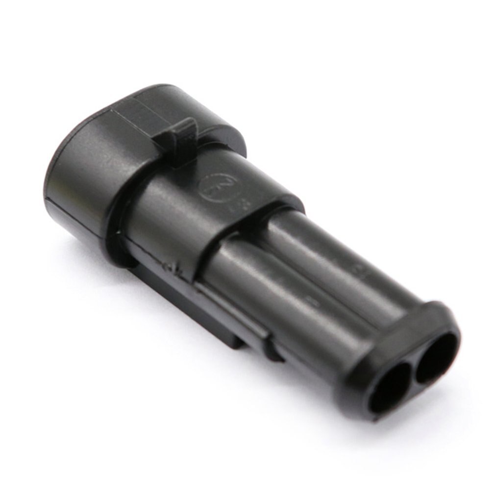 10 Kit 2 Pin Way Sealed Waterproof Electrical Connector Plug Terminal Connector Plug Set For Motorcycle Scooter Truck Boat