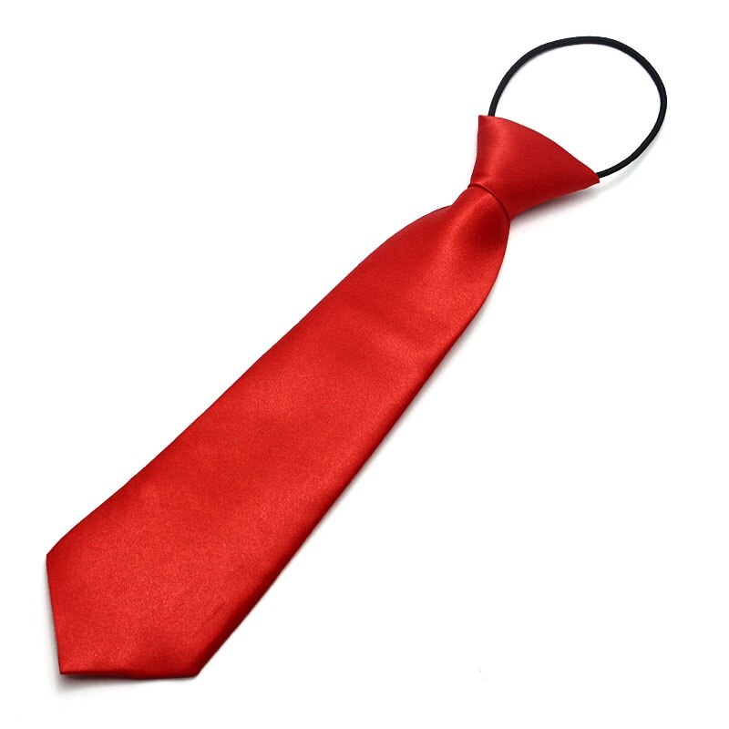 Corbata de niño lazo de bebé, corbatas fáciles para la escuela para niños pequeños: Rojo