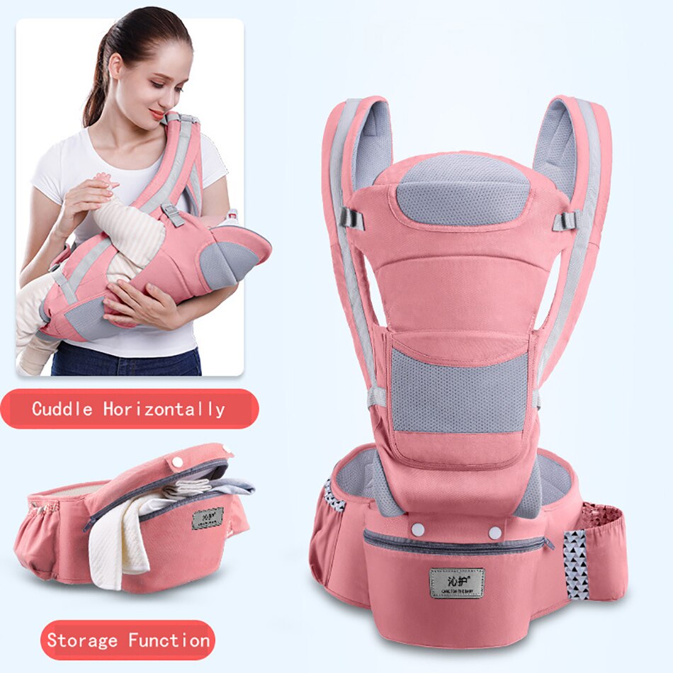 Baby Carrier Ergonomic Baby Carrier Soft Breathable Adjustable Multi-Function Ergonomic Carrier 0-48 months