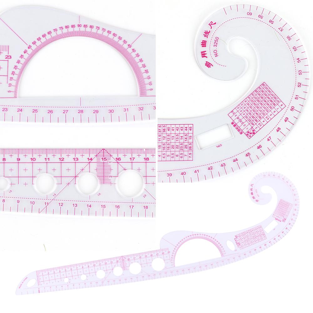 Sewing Measure Tailor Ruler Tools Soft Plastic Comma Shaped Curve Portable Measure Accurately Tools Ruler for Clothing