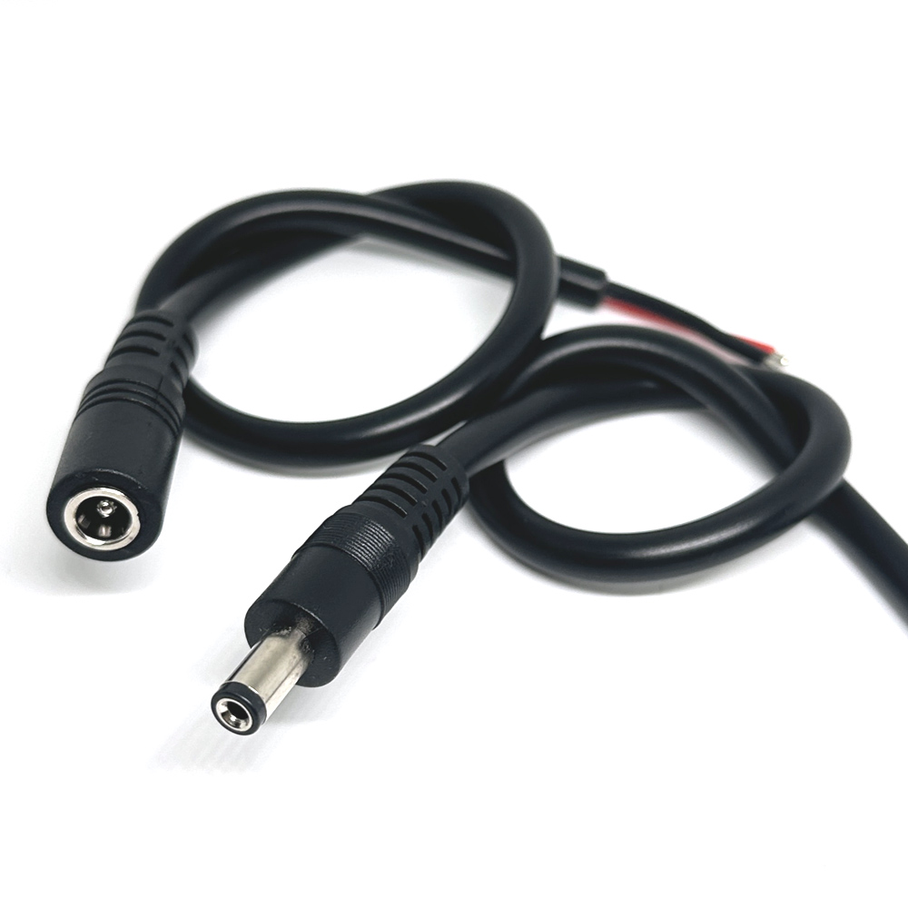 15a Mannelijke Of Vrouwelijke Connector Met Draad 5.5*2.1Mm 14awg Waterdichte Dc Draad Met Slot Enkele Kop Lijn Verlengkabel