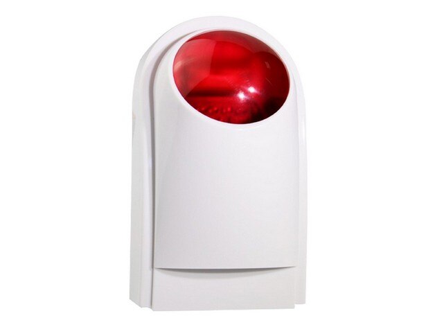 SmartYIBA G90B Plus Wireless Outdoor Siren Flashing Red Light Strobe Siren for Home Security Alarm System 110dB