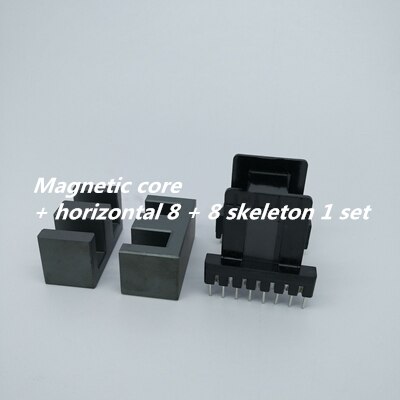 EE4220 Magnetische Core Distributie Hout Skelet Horizontale 8 + 8/6 + 6 Transformator Skelet Ferrietkern EE42 * 20 PC40: Type2