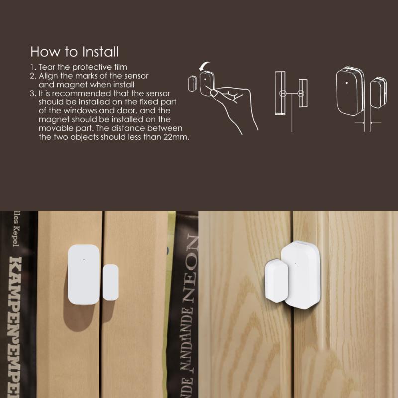 Zigbee Draadloze Verbinding Deur Raam Sensor Intelligente Motion Sensor Werken Met Gateway Hub Voor Mi Thuis App Controle Smart Home
