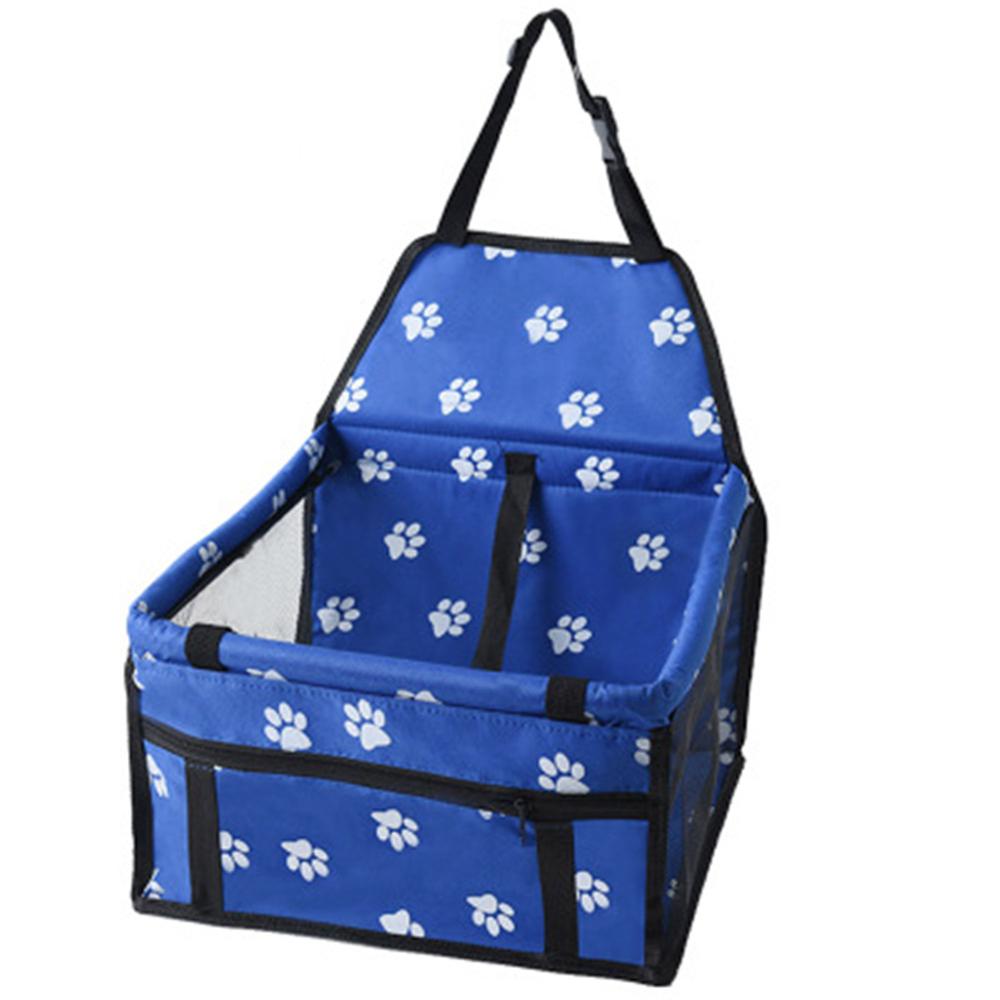 Pvc Huisdier Auto Booster Seat Bag Auto Seat Cover Mand Mat Auto Protector Puppy Reizen Box Zak Hond Kat Huisdier veilig Vouwen: blue