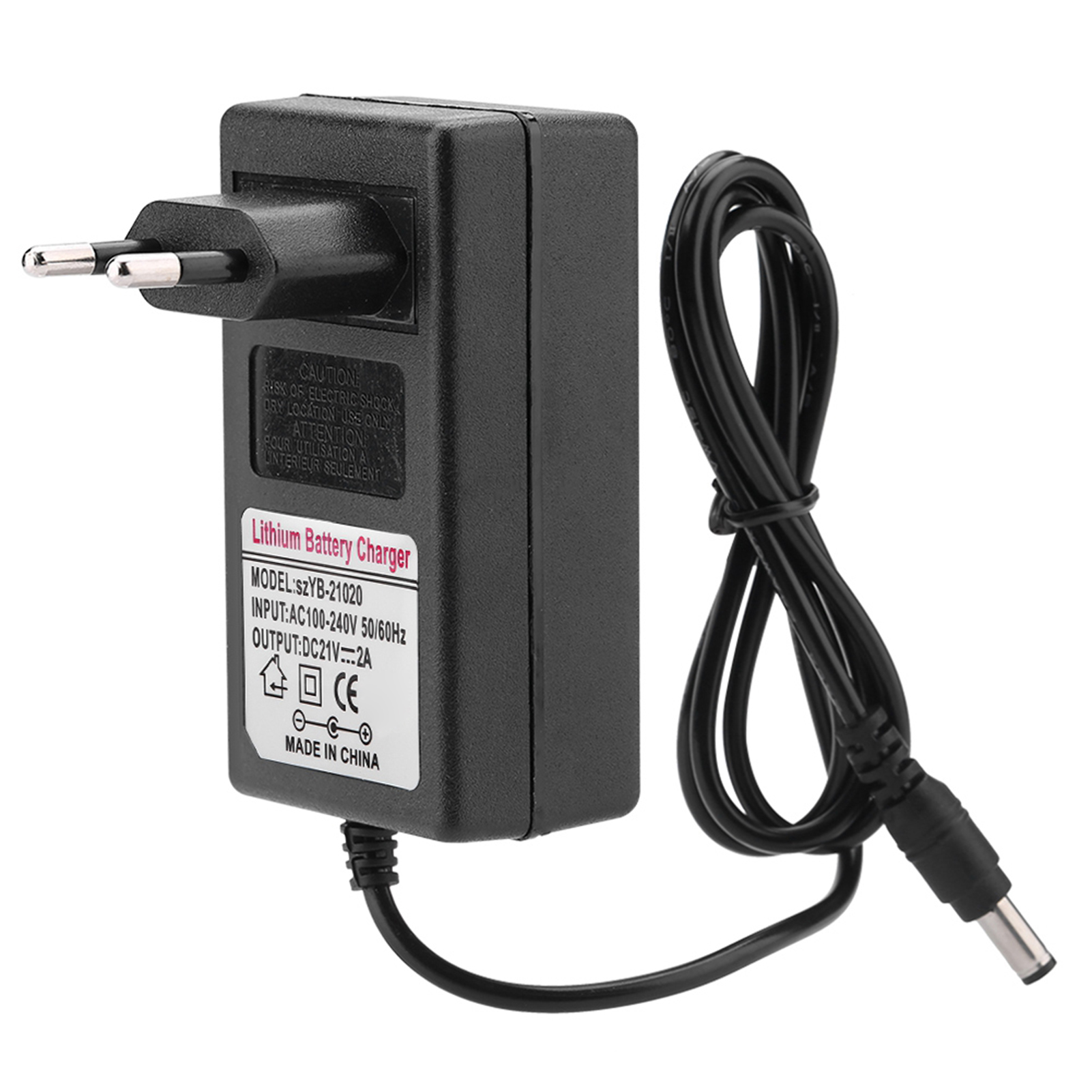 AC 240-V DC 21V 2a sicher aufladen Netzteil Adapter Lithium-Ionen-Ladegerät UK Stecker: Gold