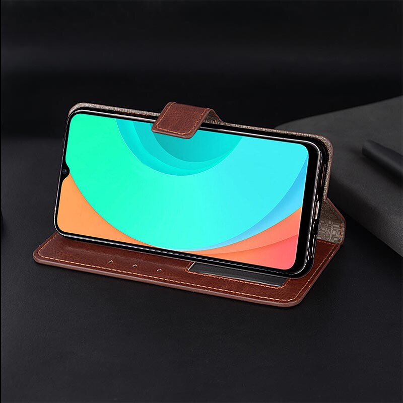 Realme C11 Case 6.5 Inch Luxe Fotolijst Portemonnee Lederen Flip Telefoon Tassen Cover Voor Realme C11 C 11 RMX2185 case