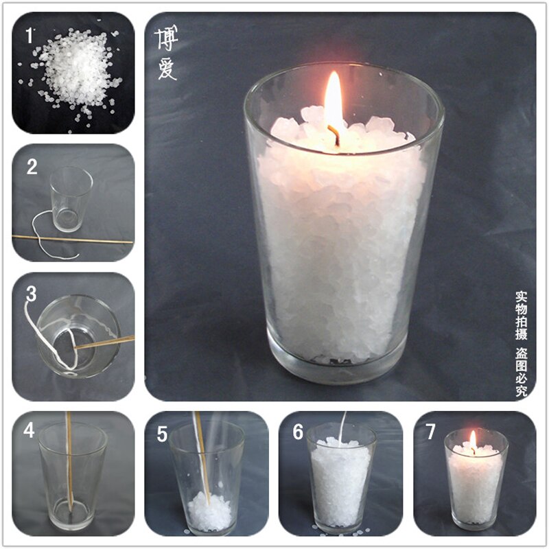 Cera de soja 1000 g/paquete de parafina cera vela sin humo DIY fabricación de velas suministros hecho a mano