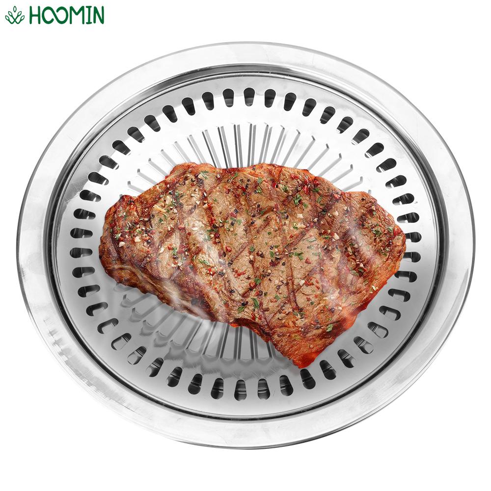 Rookloze Barbecue Grill Pan Non-stick Gasfornuis Plaat Voor Elektrisch Fornuis Bakplaat Bbq Tong Grill Barbecue Gereedschap Thuis Buiten
