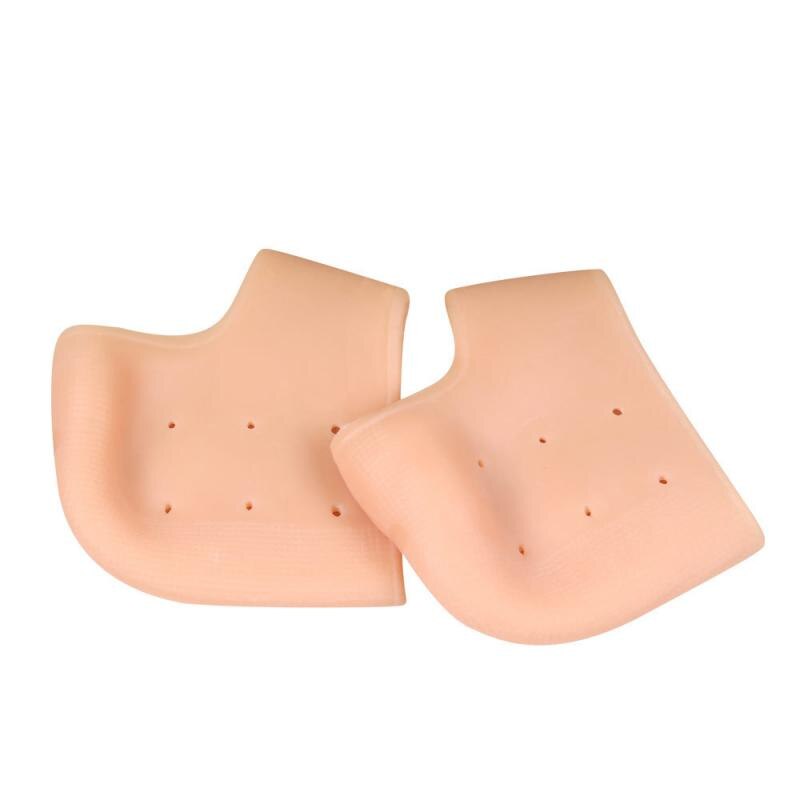 1 Paar Silicone Hak Protector Beschermhoes Schoen Pads Voor Pijn Verlichten Plantaris Zorg Demping Voet Wasbare Zachte Voeten Zorg gel: 01 Skin