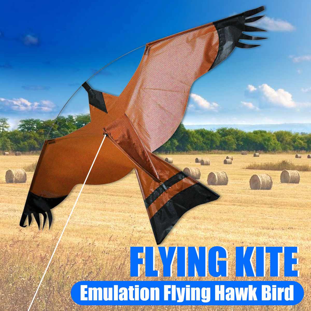 Emulation Flying Hawk Bird Scarer Drive Bird Kite Home Garden Scarecrow Yard Breeze Easy To Fly Bird Repeller