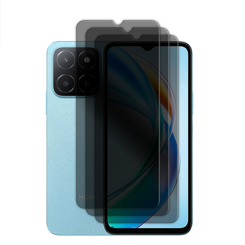 Para Honor X5b Plus vidrio para Honor X5b vidrio templado 6,56 pulgadas Protector de pantalla de privacidad antiespía para Honor X5b Plus película de lente: Azul lago /  Opción2