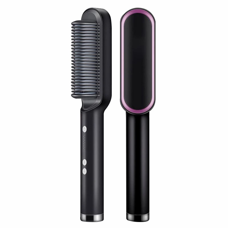 Elektrische Glätten Haar Pinsel Professionelle Curler Haarglätter Kamm Schnelle Heizung Keramik Haarglätter