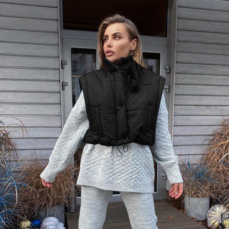 Women Winter Coats Removable sleeves Jacket Female Ladies Warm Vest Jackets Outerwear Coat Casual