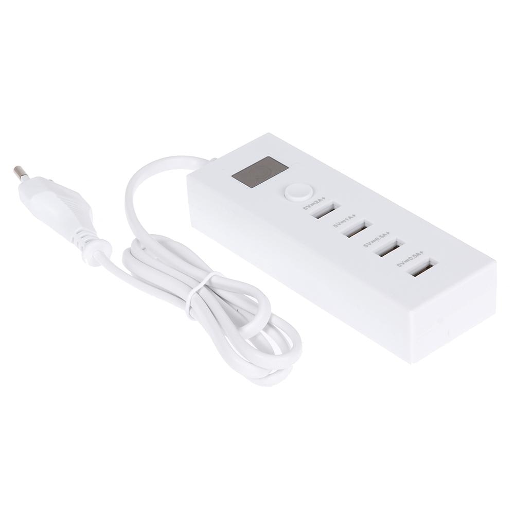 4 bærer multifunksjons usb-lader hurtiglading smartplugg strømskinne 5v 2a forlengelsesuttak(eu) hjemmeelektronikk