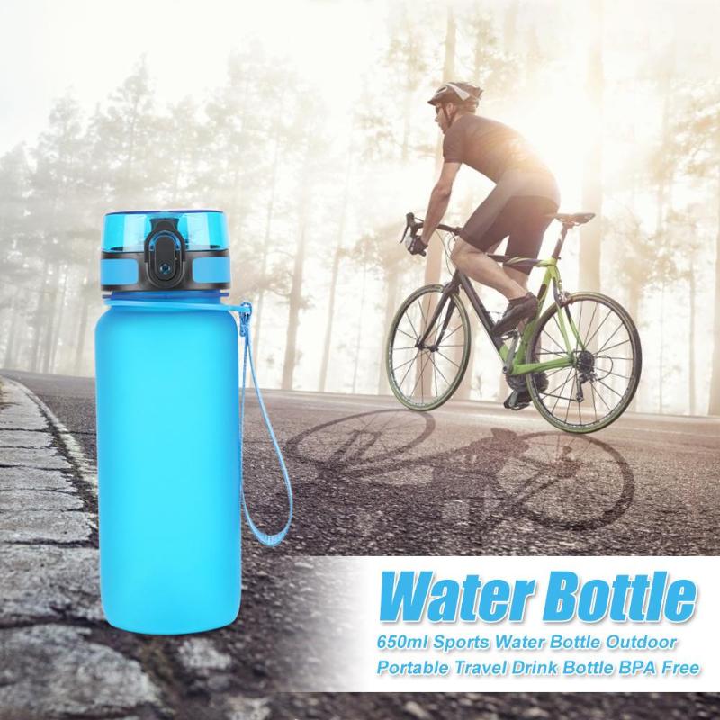 500ml/650ml/1000ml Sports Water Bottle Outdoor Portable Travel Drink Bottle BPA Free