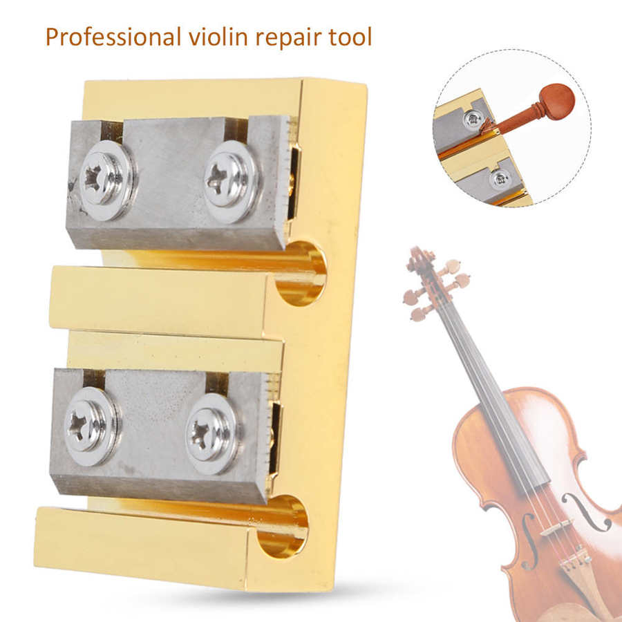 Viool Peg Scheerapparaat 4/4 Gouden Viool Peg Scheerapparaat Ruimer Cutter Violist Muziekinstrument Accessoire B120 Viool Tuning Peg Gereedschap