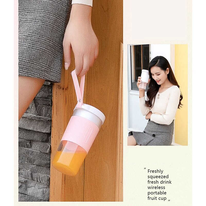 Licuadoras Para Zumos Y Batidos Botella Batidora Portátil 300 Ml - Licuadora Personal USB, Cuchillas De Acero Inoxidable, Sin BPA Batidora Portatil