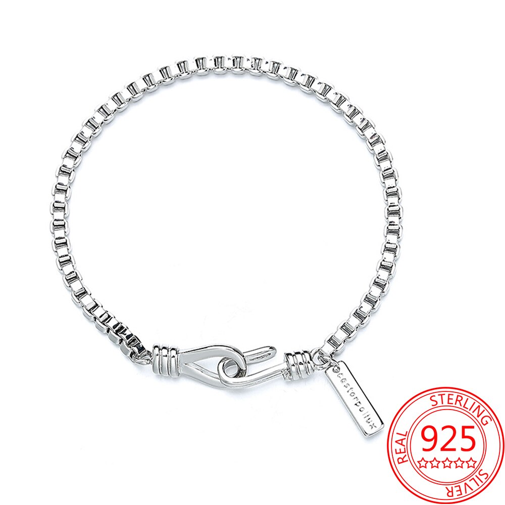 Authentieke 925 Sterling Zilver Landschapsschilderkunst Beroemde Ketting Armband Vrouwen Verklaring Mode-sieraden: VVB115