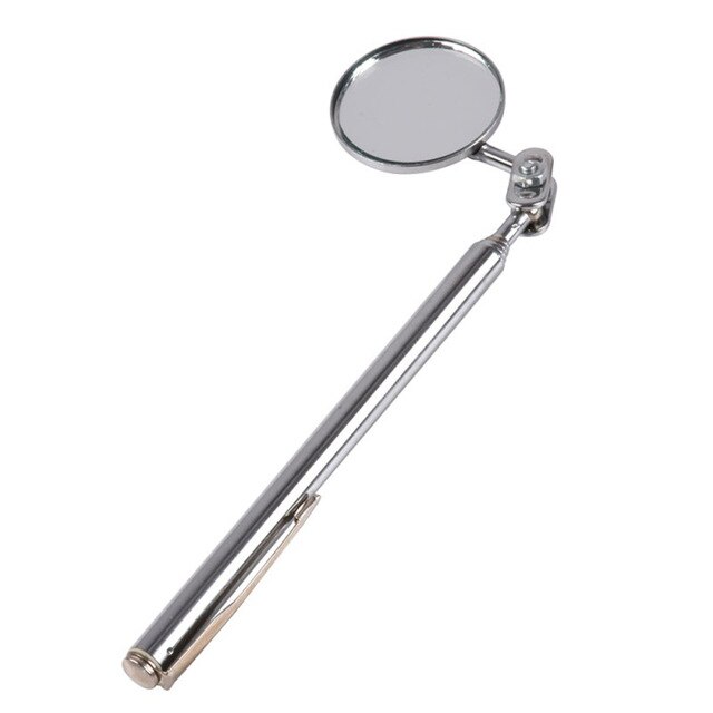 1Pcs 30mm Inspection Mirror Car Telescopic Detection Lens Inspection Round Mirror 360° 17-49cm Car Inspection Repair Tool: Default Title