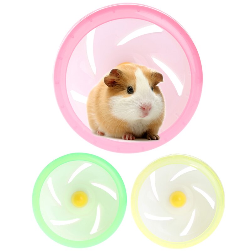 Hamster Mouse Rat Exercise Toys Plastic Silent Running Spinner Wheel Pet Toy 32CC