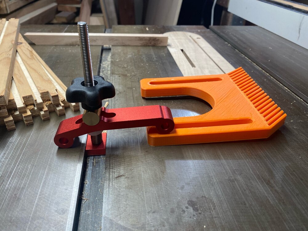 T-shaped Block Clamp Universal Aluminum T-shape Block Clamp Woodworking Miter Track Clip Clamp Set Hand Tool Woodworking Tool