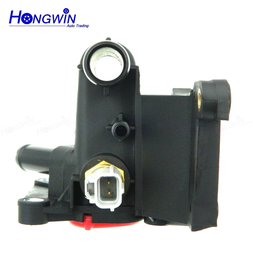 Water Outlet Koelvloeistof Thermostaat Behuizing + Sensor Voor Mmazda 2006 3 6 5 CX-7 2.0 2.3 2.5L LF941517Z LF94-15-17Z