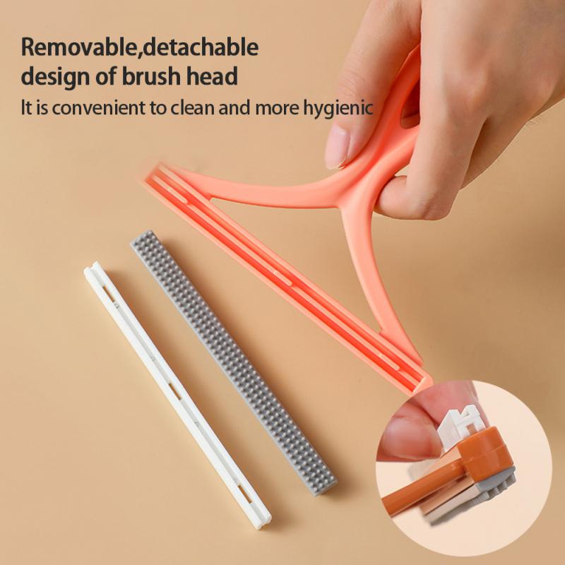 Upgraded Lint Remover Double Sided Portable Manual Clothes Fuzz Sweater Lint Roller Hair Clean Brush Winter Coat Shaver Remover