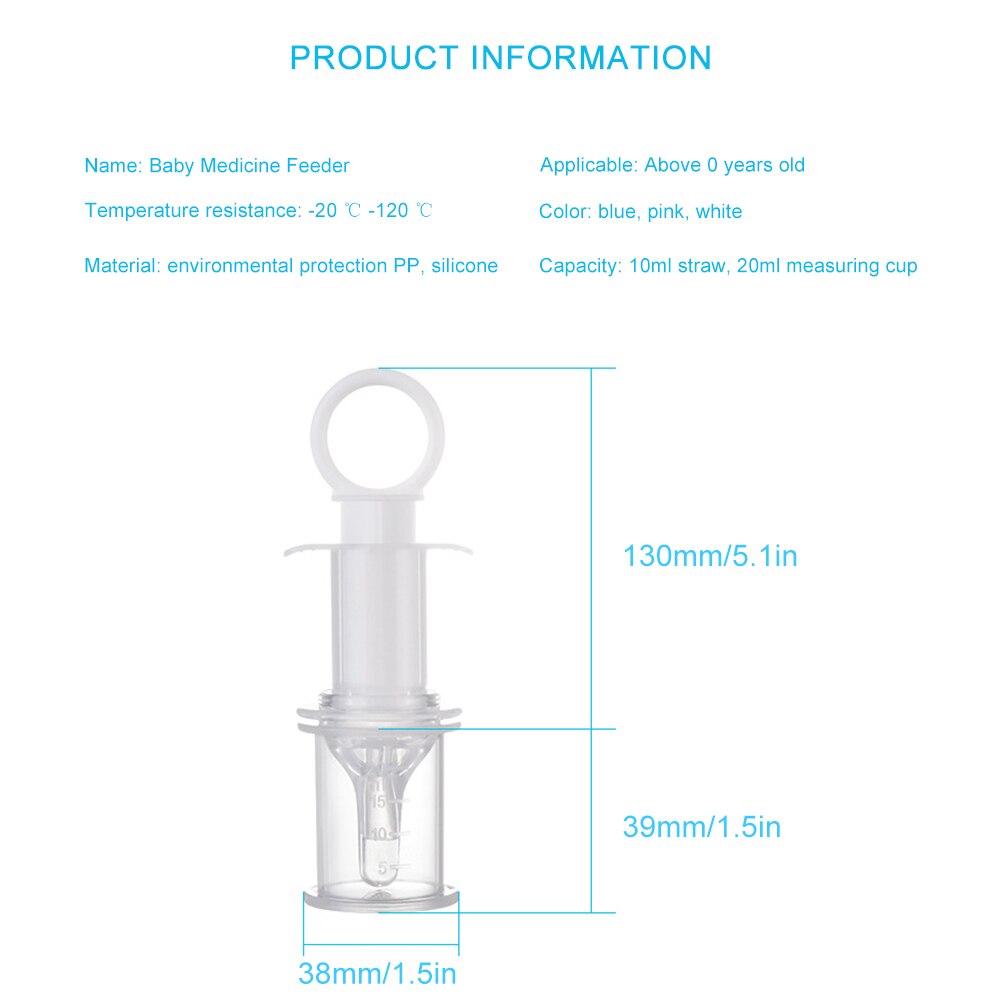 Utensilios de alimentación alimentador de aguja, dispensador cuentagotas de medicina para apretar, chupete, dispensador de medicina inteligente para bebés y niños