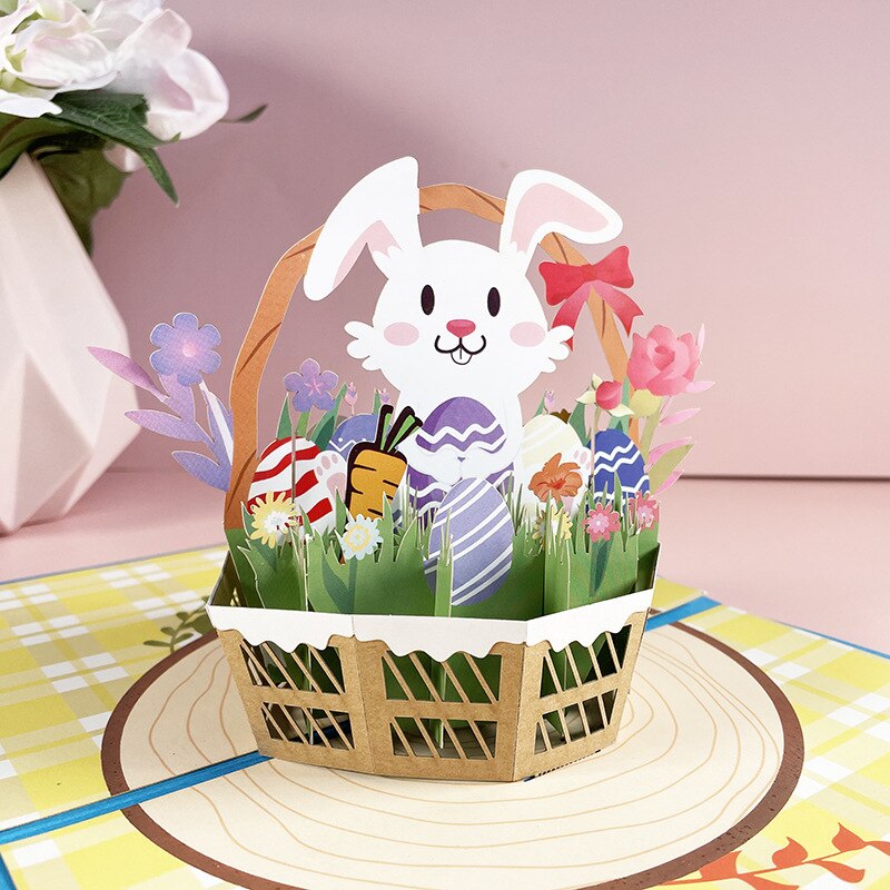 Biglietti di auguri pop-up con fiori 3D, buste di fiori