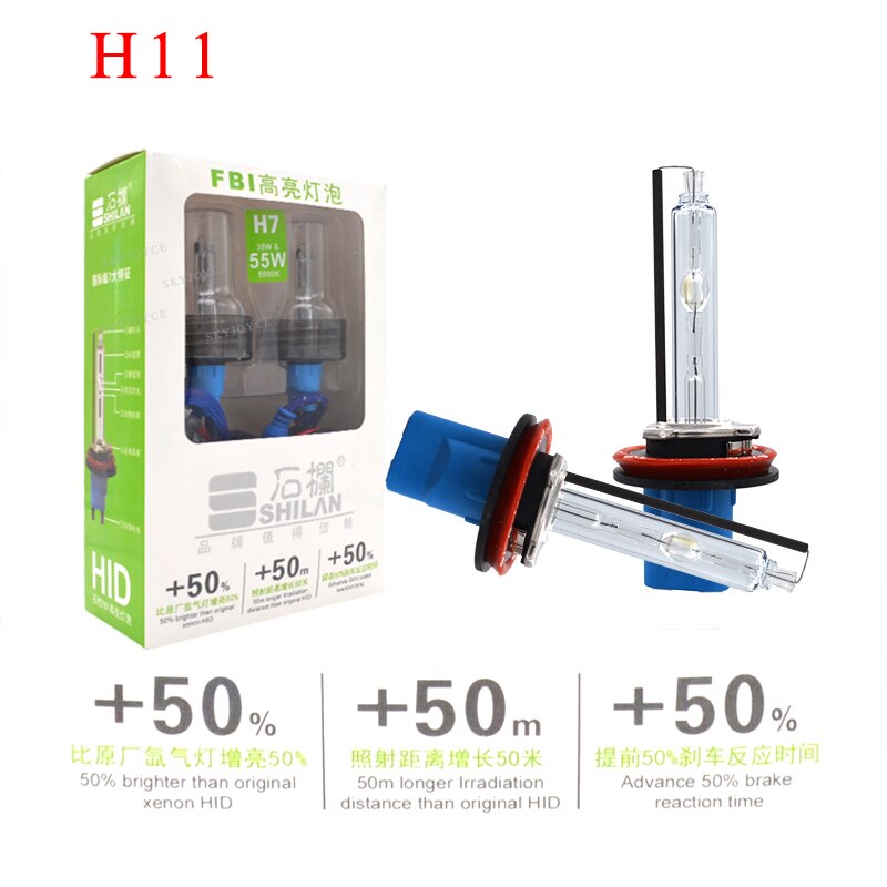SKYJOYCE Premium AC 55 W Xenon H1 H3 H7 H11 HB3 HB4 9012 D2H 35 W 5500 K reflektory samochodowe żarówka do Hylux DLT szybko jasne balastu zestaw