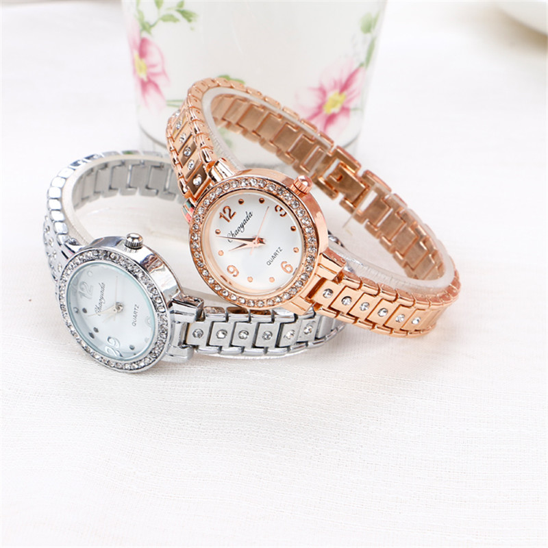 Mode Strass Horloge Vrouwen Luxe Armband Horloge Dames Quartz Jurk Horloge Vrouwen Klokken