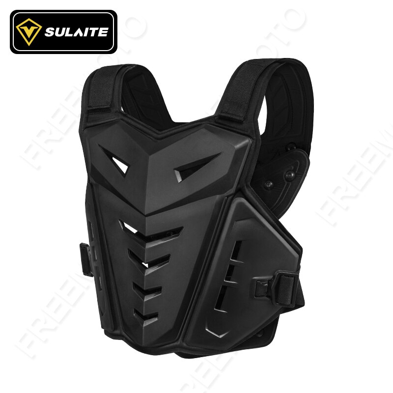 SULAITE – veste de Moto pour Motocross, gilet de protection dorsale, équipement de protection pour Moto hors route: Black