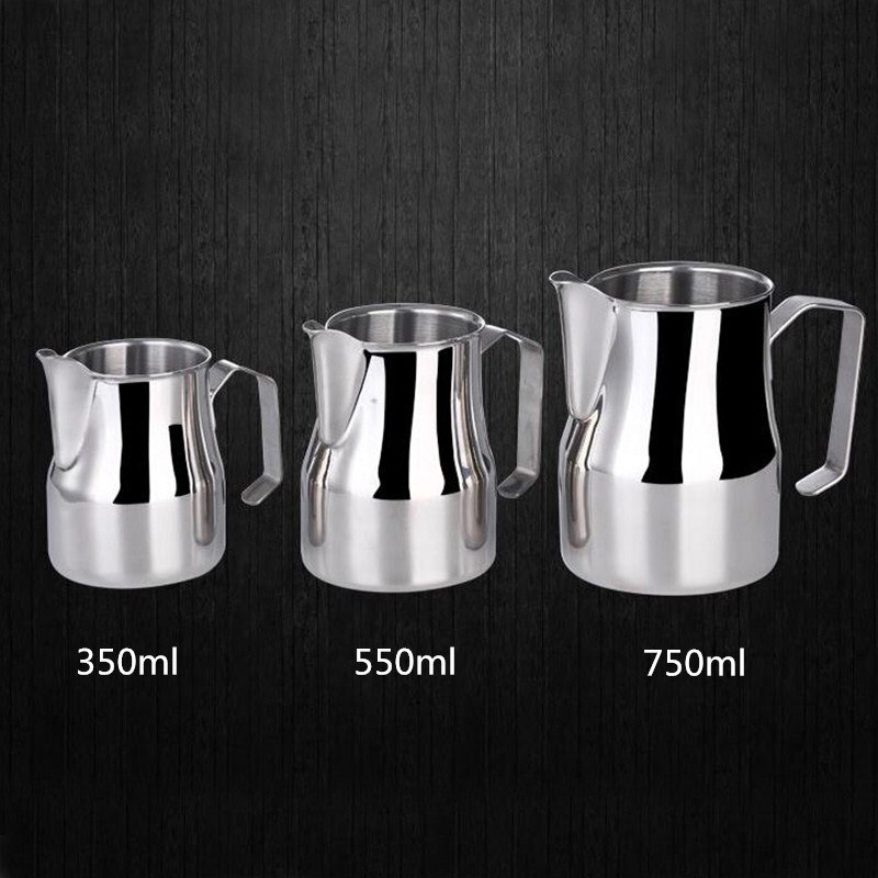 Rustfritt stål skummende kanne melkeskummer trekke blomst kopp barista verktøy cappuccino latte art kaffe melk maker krus