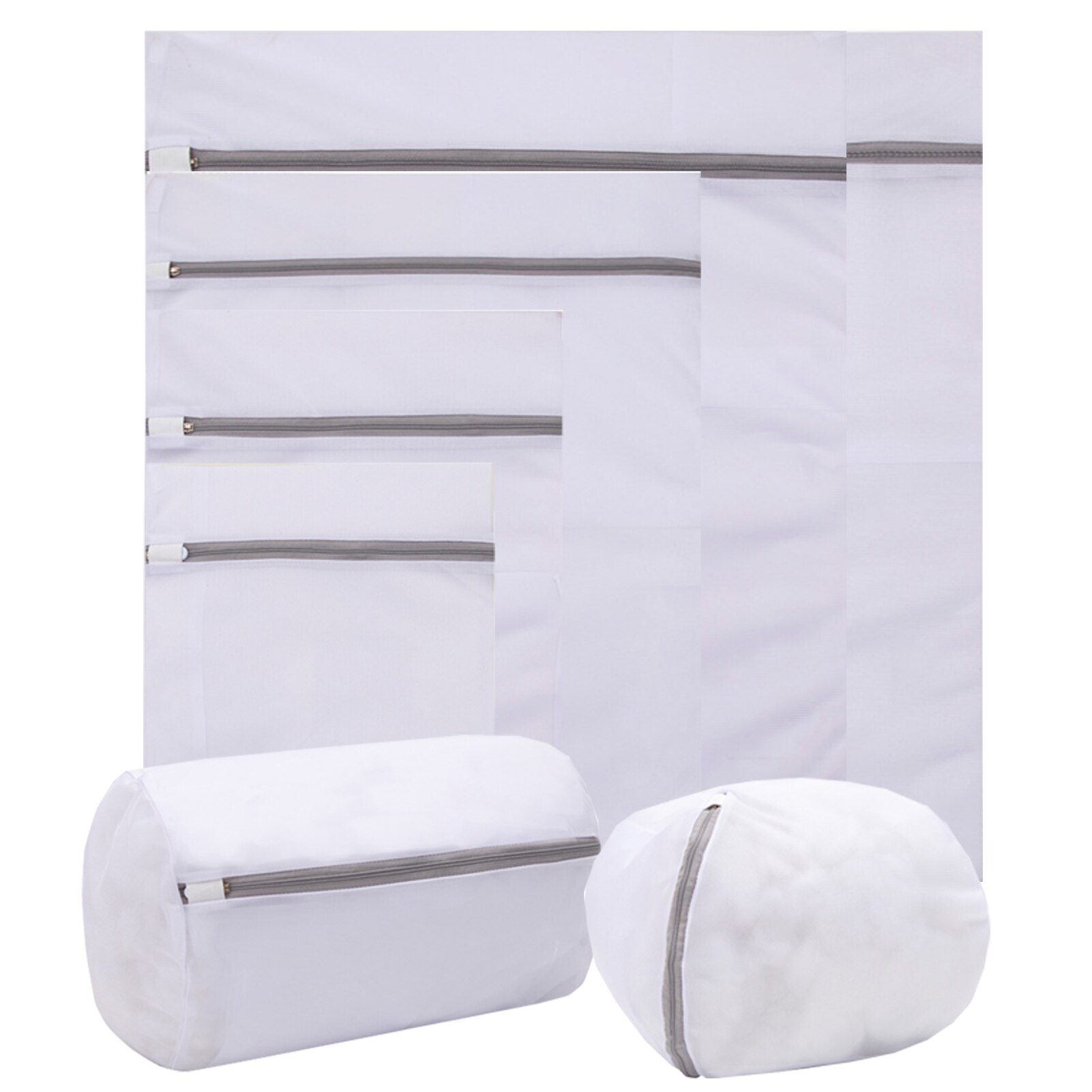 Wassen Waszak Kleding Zorg Bescherming Net, fijn Gaas Beha Tas Lingerie Netto Zak Wasmachine Polyester Wasserij Wassen Tassen: 7 PCS