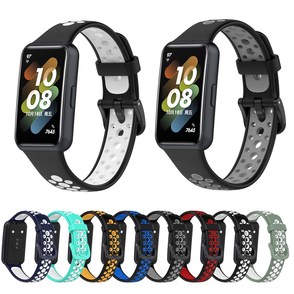 Silikonarmband Ersatzarmband für Huawei Band 9 8 7 6 / Honor Band 7 6