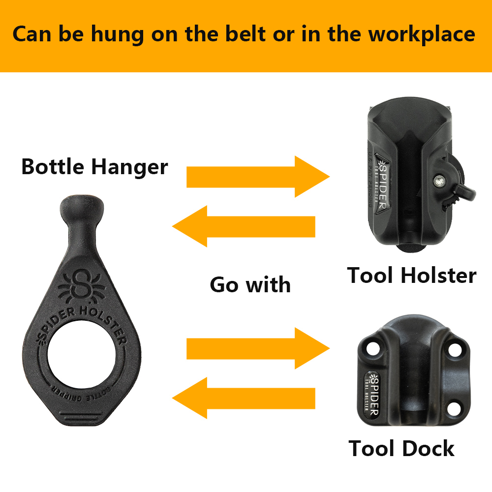 Spider Tool Holster- Life Style Tool Kit with Keychain, Bottle hanger and Tool Holster