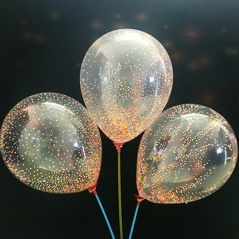 10PCS Bubble balloon 12 inch magic balloon foam suspension latex round large thick round bubble balloon party supplies